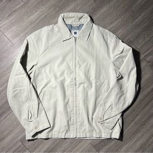 Large White Cream GAP Canvas Jacket